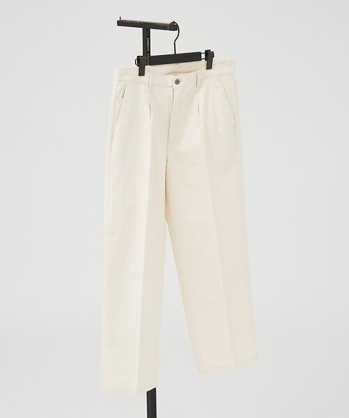 ABAHOUSE / アバハウス パンツ | 1タック コットン ワイドトラウザーズ / ワイドパンツ | 詳細2