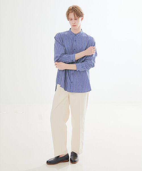 ABAHOUSE / アバハウス パンツ | 1タック コットン ワイドトラウザーズ / ワイドパンツ | 詳細4