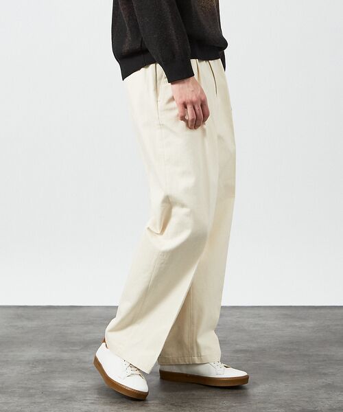 ABAHOUSE / アバハウス パンツ | 1タック コットン ワイドトラウザーズ / ワイドパンツ | 詳細6