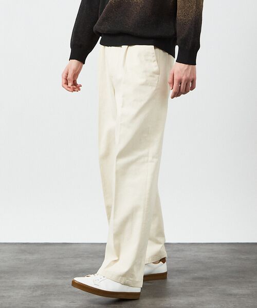 ABAHOUSE / アバハウス パンツ | 1タック コットン ワイドトラウザーズ / ワイドパンツ | 詳細7