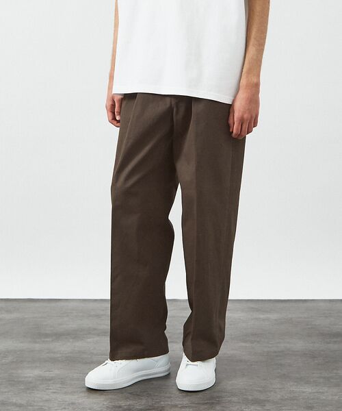 ABAHOUSE / アバハウス パンツ | 1タック コットン ワイドトラウザーズ / ワイドパンツ | 詳細19