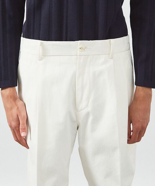 ABAHOUSE / アバハウス パンツ | 2タック コットントラウザーズ / ワイドパンツ | 詳細4