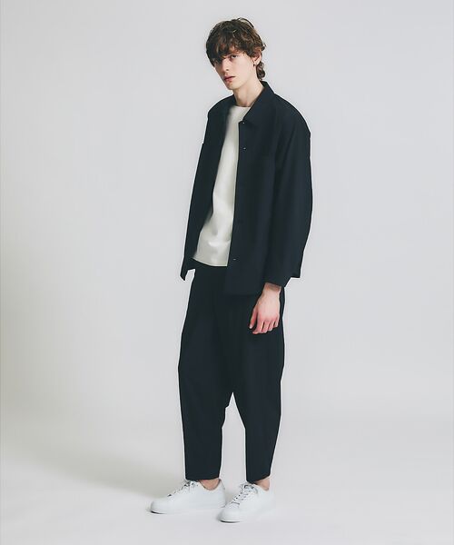 ABAHOUSE / アバハウス パンツ | 【セットアップ対応】TUCK&DARTS ワイドテーパードパンツ | 詳細7