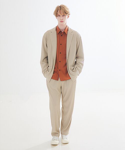 ABAHOUSE / アバハウス パンツ | 【セットアップ対応】プリーツ イージーパンツ/ ワイドパンツ | 詳細15