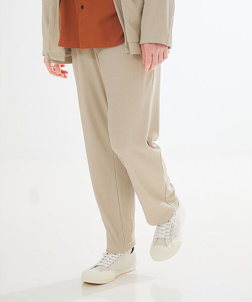 ABAHOUSE / アバハウス パンツ | 【セットアップ対応】プリーツ イージーパンツ/ ワイドパンツ | 詳細16