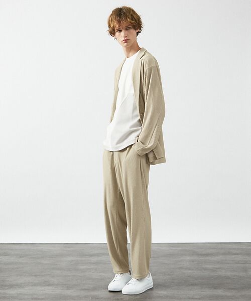 ABAHOUSE / アバハウス パンツ | 【セットアップ対応】プリーツ イージーパンツ/ ワイドパンツ | 詳細20