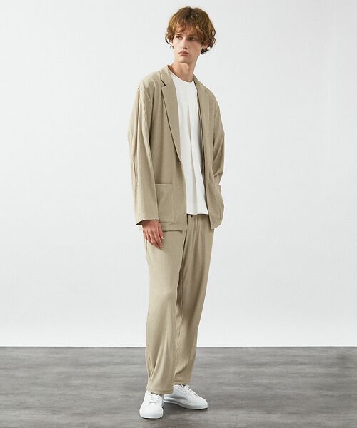 ABAHOUSE / アバハウス パンツ | 【セットアップ対応】プリーツ イージーパンツ/ ワイドパンツ | 詳細21