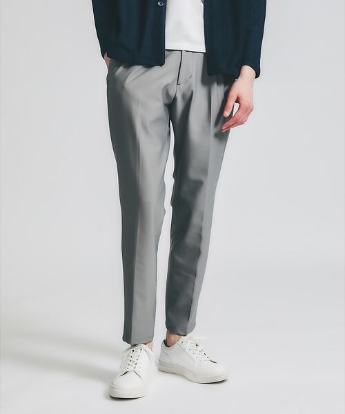 ABAHOUSE / アバハウス パンツ | 【360°HYPER-STRETCH】1プリーツ テーパード イージーパンツ/吸 | 詳細6