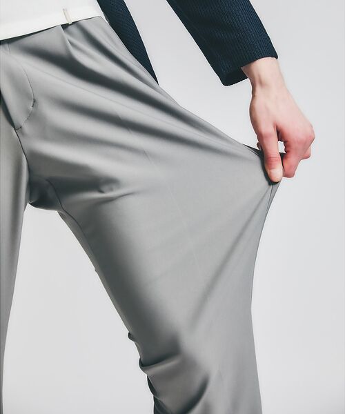 ABAHOUSE / アバハウス パンツ | 【360°HYPER-STRETCH】1プリーツ テーパード イージーパンツ/吸 | 詳細7
