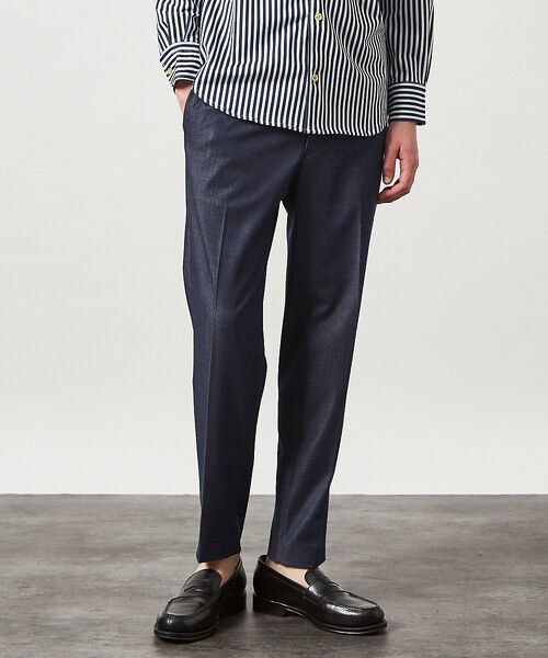 ABAHOUSE / アバハウス パンツ | デニムライク スリムテーパード スラックス | 詳細23