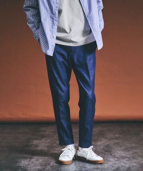 ABAHOUSE / アバハウス パンツ | デニムライク スリムテーパード スラックス | 詳細30