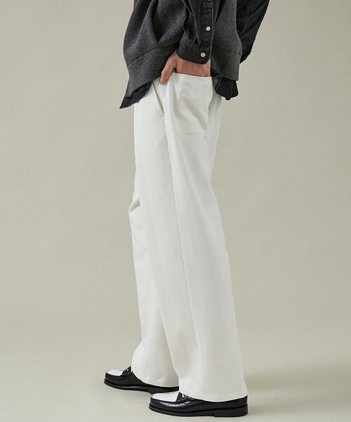 ABAHOUSE / アバハウス パンツ | デニムライク ワイドストレート スラックス / ワイドパンツ | 詳細4