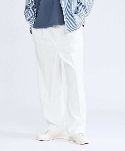 ABAHOUSE / アバハウス パンツ | デニムライク ワイドストレート スラックス / ワイドパンツ【予約】 | 詳細5