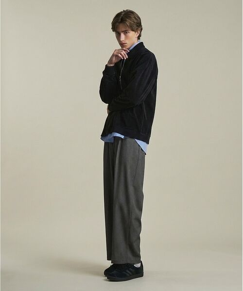 ABAHOUSE / アバハウス パンツ | デニムライク ワイドストレート スラックス / ワイドパンツ【予約】 | 詳細15