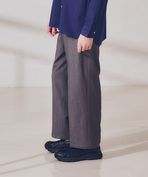 ABAHOUSE / アバハウス パンツ | デニムライク ワイドストレート スラックス / ワイドパンツ【予約】 | 詳細16