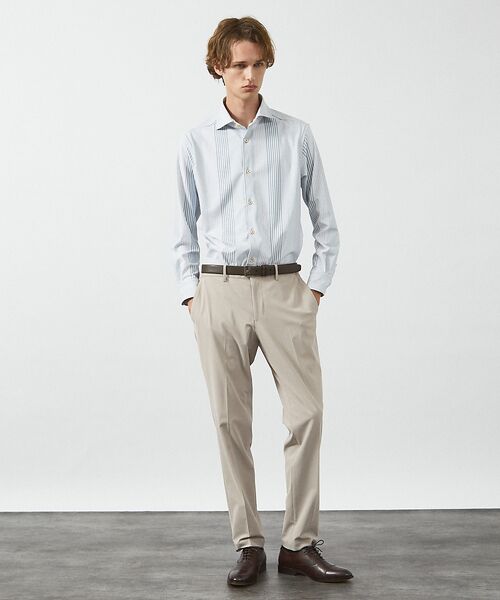 ABAHOUSE / アバハウス シャツ・ブラウス | 【FLEX SHIRTS】360°ストレッチ パッチワークストライプシャツ / | 詳細1