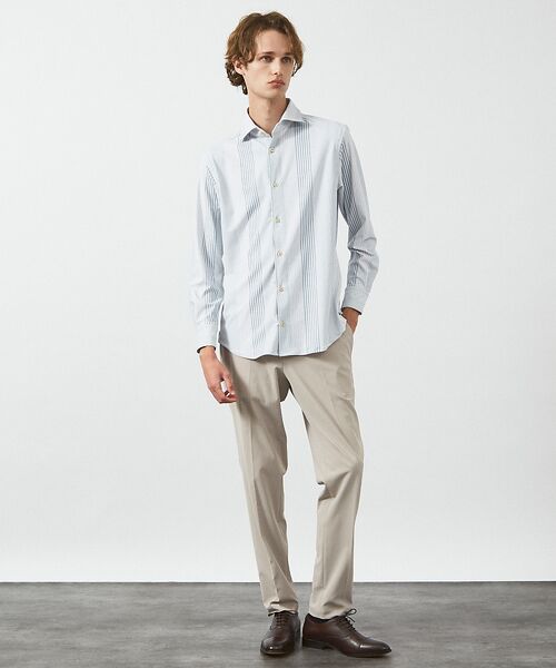 ABAHOUSE / アバハウス シャツ・ブラウス | 【FLEX SHIRTS】360°ストレッチ パッチワークストライプシャツ / | 詳細11
