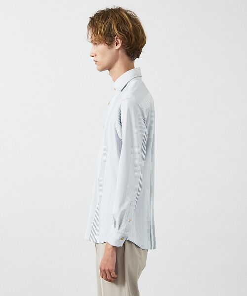 ABAHOUSE / アバハウス シャツ・ブラウス | 【FLEX SHIRTS】360°ストレッチ パッチワークストライプシャツ / | 詳細3