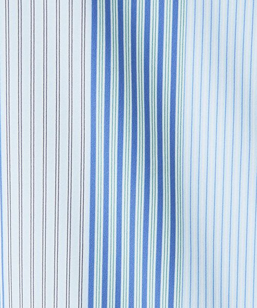 ABAHOUSE / アバハウス シャツ・ブラウス | 【FLEX SHIRTS】360°ストレッチ パッチワークストライプシャツ / | 詳細14