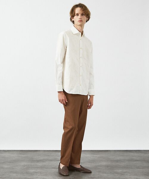 ABAHOUSE / アバハウス シャツ・ブラウス | 【フラワー刺繍】コットンタイプライター シャツ | 詳細1