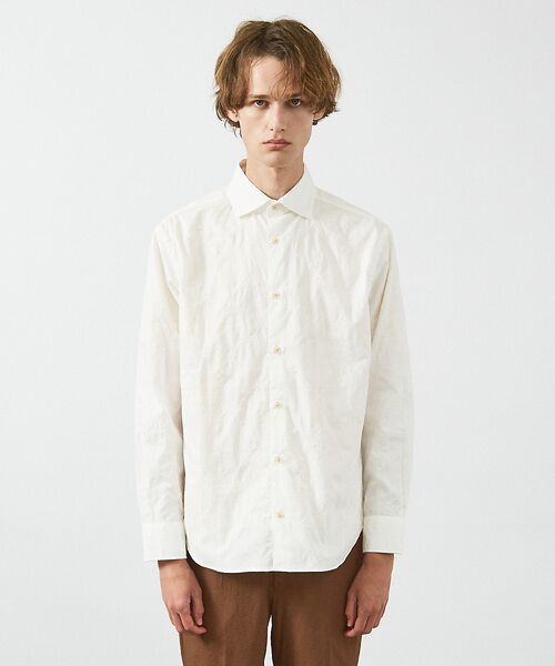 ABAHOUSE / アバハウス シャツ・ブラウス | 【フラワー刺繍】コットンタイプライター シャツ | 詳細2