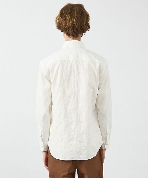 ABAHOUSE / アバハウス シャツ・ブラウス | 【フラワー刺繍】コットンタイプライター シャツ | 詳細4