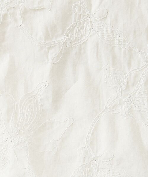 ABAHOUSE / アバハウス シャツ・ブラウス | 【フラワー刺繍】コットンタイプライター シャツ | 詳細8