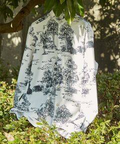 ABAHOUSE / アバハウス シャツ・ブラウス | 総柄 トワルドジュイ バンドカラーシャツ