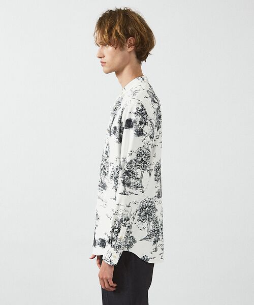 ABAHOUSE / アバハウス シャツ・ブラウス | 総柄 トワルドジュイ バンドカラーシャツ | 詳細3