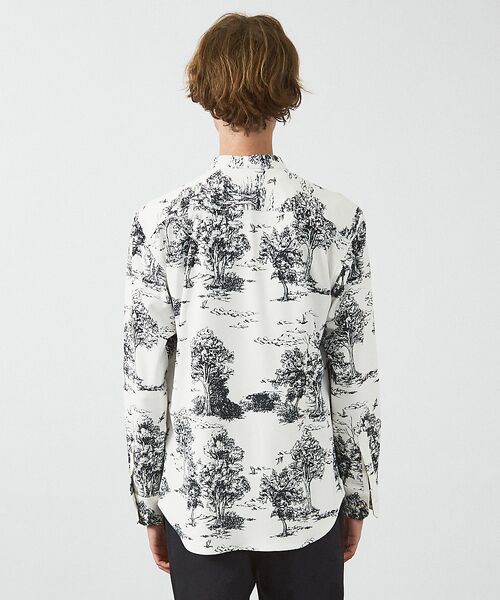 ABAHOUSE / アバハウス シャツ・ブラウス | 総柄 トワルドジュイ バンドカラーシャツ | 詳細4