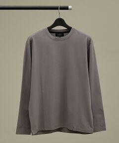 ABAHOUSE / アバハウス Tシャツ | 【定番】ドレスポンチ クルーネック 長袖Tシャツ / ストレッチ