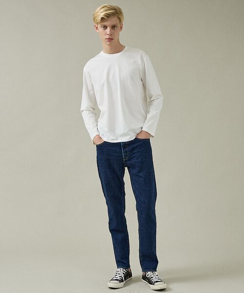 ABAHOUSE / アバハウス Tシャツ | 【定番】ドレスポンチ クルーネック 長袖Tシャツ / ストレッチ | 詳細8