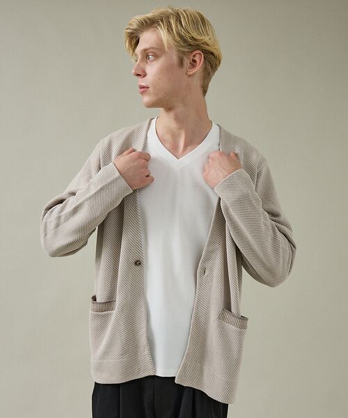 ABAHOUSE / アバハウス Tシャツ | 【定番】ドレスポンチ Vネック 長袖Tシャツ / ストレッチ | 詳細11