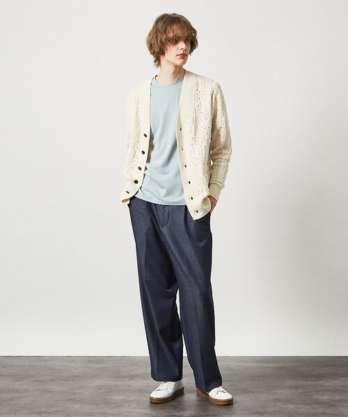 ABAHOUSE / アバハウス カーディガン・ボレロ | 【スカシ柄】インディゴヤーン接結カーディガン | 詳細11
