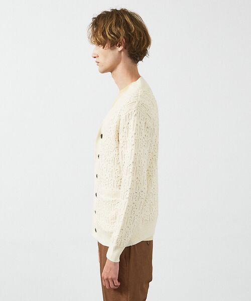 ABAHOUSE / アバハウス カーディガン・ボレロ | 【スカシ柄】インディゴヤーン接結カーディガン | 詳細2