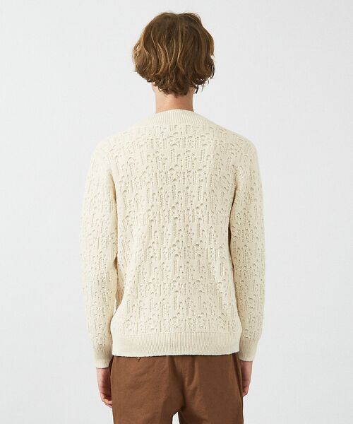 ABAHOUSE / アバハウス カーディガン・ボレロ | 【スカシ柄】インディゴヤーン接結カーディガン | 詳細3