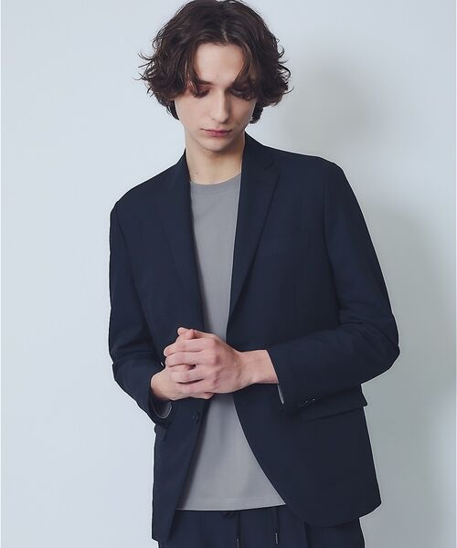 ABAHOUSE / アバハウス テーラードジャケット | 【セットアップ対応】リネンライク ライトジャケット / 軽量 ストレッチ 手洗い | 詳細18