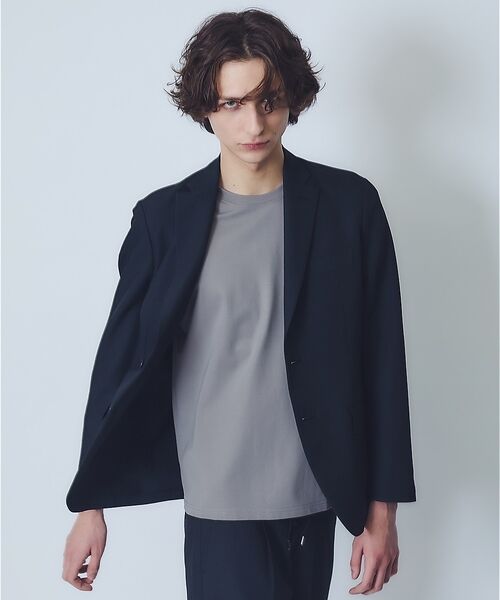 ABAHOUSE / アバハウス テーラードジャケット | 【セットアップ対応】リネンライク ライトジャケット / 軽量 ストレッチ 手洗い | 詳細19