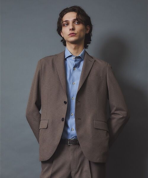 ABAHOUSE / アバハウス テーラードジャケット | 【セットアップ対応】リネンライク ライトジャケット / 軽量 ストレッチ 手洗い | 詳細22