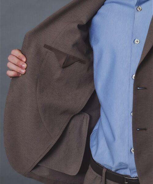 ABAHOUSE / アバハウス テーラードジャケット | 【セットアップ対応】リネンライク ライトジャケット / 軽量 ストレッチ 手洗い | 詳細25