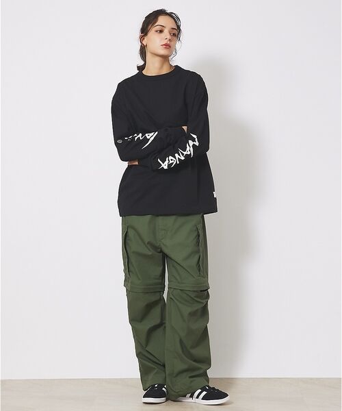 ABAHOUSE / アバハウス Tシャツ | 【NANGA/ナンガ】ECO HYBRID SLV LOGO LS /ロングスリ | 詳細1