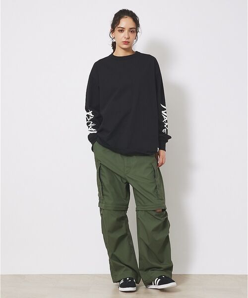 ABAHOUSE / アバハウス Tシャツ | 【NANGA/ナンガ】ECO HYBRID SLV LOGO LS /ロングスリ | 詳細2