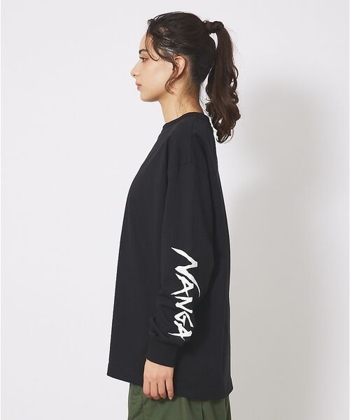 ABAHOUSE / アバハウス Tシャツ | 【NANGA/ナンガ】ECO HYBRID SLV LOGO LS /ロングスリ | 詳細6