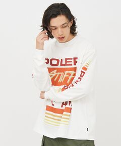 ABAHOUSE / アバハウス Tシャツ | 【POLeR/ポーラー】TEAMS RELAX LOGO/ロングスリーブ/チーム