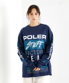 ABAHOUSE / アバハウス Tシャツ | 【POLeR/ポーラー】TEAMS RELAX LOGO/ロングスリーブ/チーム
