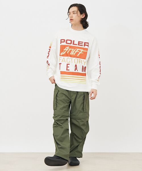 ABAHOUSE / アバハウス Tシャツ | 【POLeR/ポーラー】TEAMS RELAX LOGO/ロングスリーブ/チーム | 詳細1