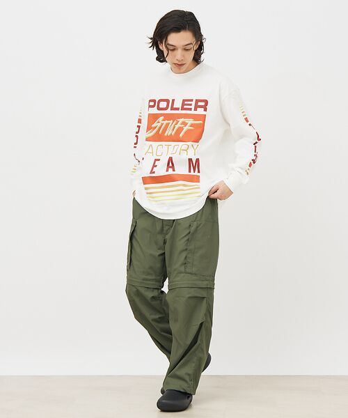 ABAHOUSE / アバハウス Tシャツ | 【POLeR/ポーラー】TEAMS RELAX LOGO/ロングスリーブ/チーム | 詳細2
