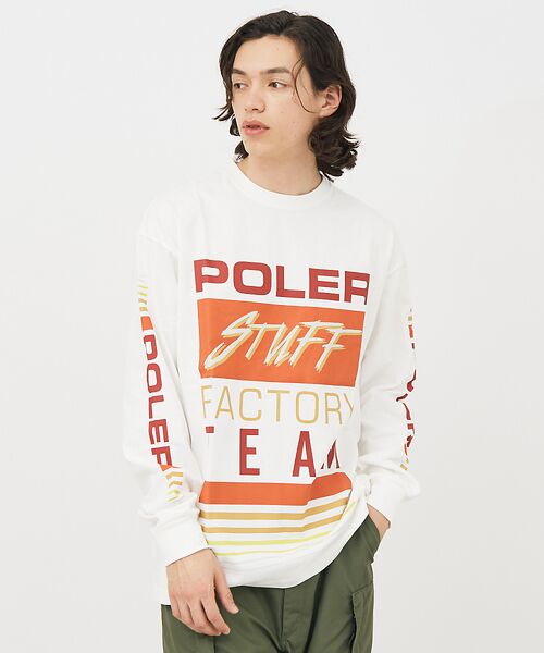 ABAHOUSE / アバハウス Tシャツ | 【POLeR/ポーラー】TEAMS RELAX LOGO/ロングスリーブ/チーム | 詳細4
