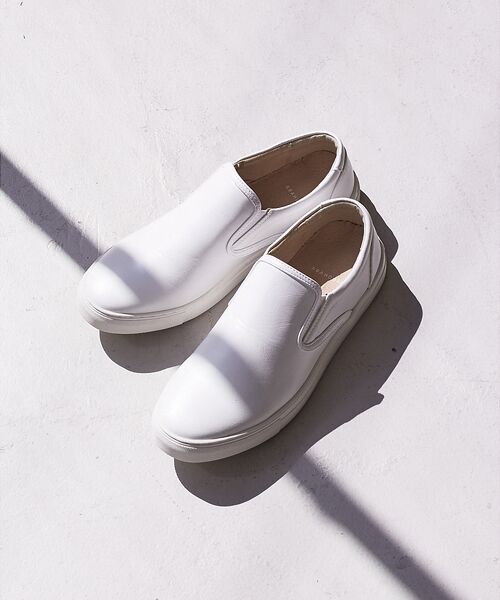 ABAHOUSE / アバハウス シューズ | 【定番】ネオレザー ローカット スリッポン/スニーカー | 詳細3