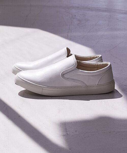 ABAHOUSE / アバハウス シューズ | 【定番】ネオレザー ローカット スリッポン/スニーカー | 詳細4